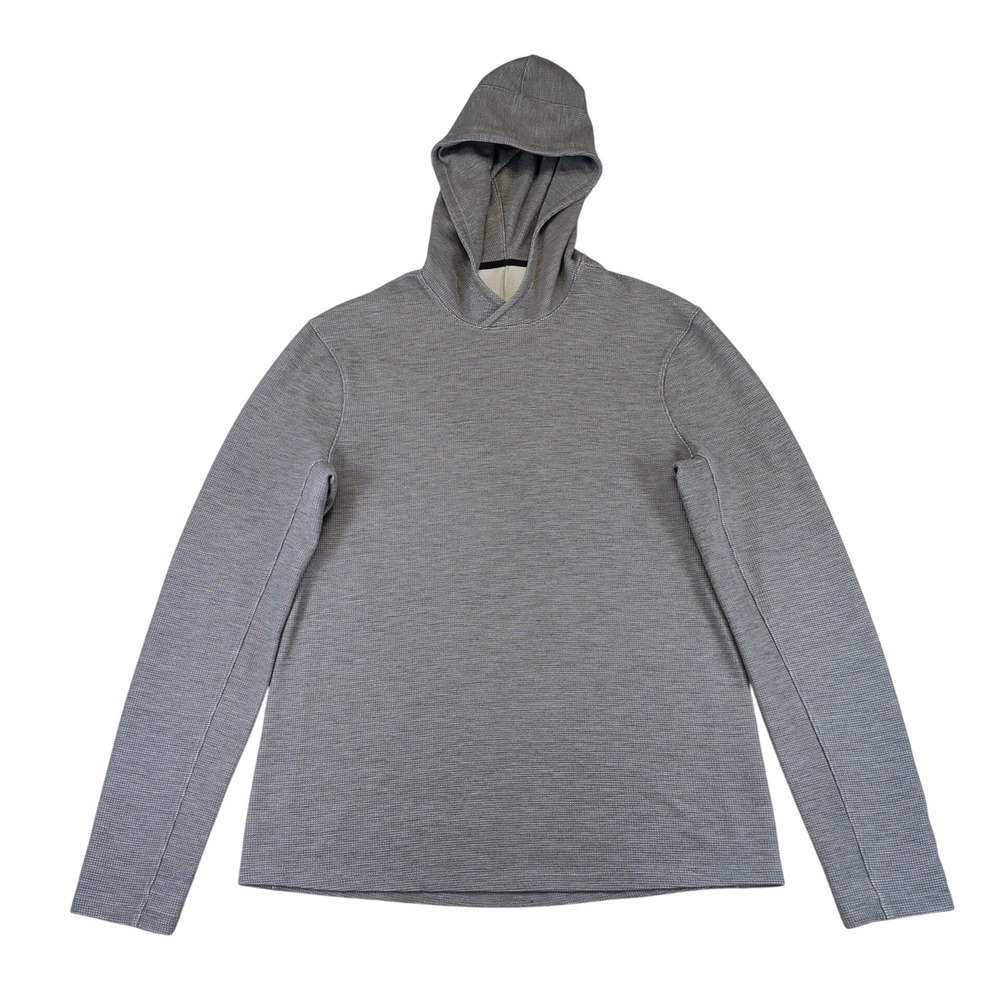Lululemon Shift Stitch Hoodie Mens Textured Pullover Gray Activewear Size Medium